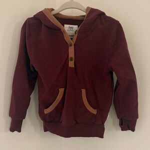 Little Sleepies Burgundy Kids Hoodie